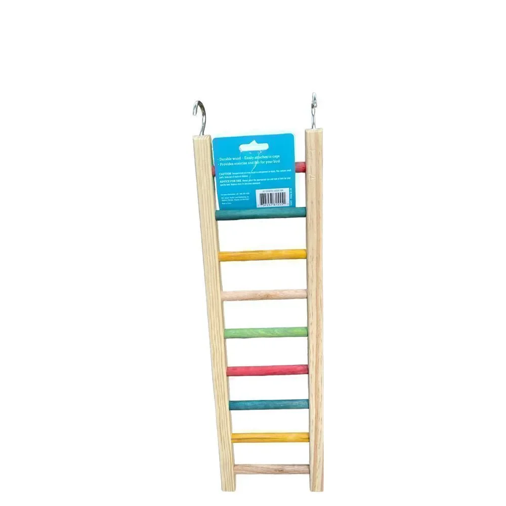 Cockatiel Bird Cage Ladder 18” Wood Climbing Toy Perch All Living Things NWT